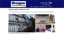 Desktop Screenshot of orpowdercoating.com